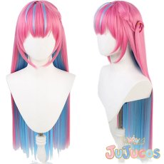 画像1: VTuber　湊あくあ　コスプレウィッグ　バーチャルYouTuber　コスプレ鬘　JUJUcosplay (1)