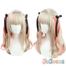 画像1: VTuber　魔界ノりりむ　コスプレウィッグ　バーチャルYouTuber　コスプレ鬘　JUJUcosplay (1)