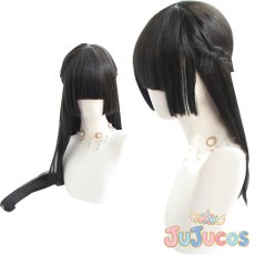 画像1: VTuber　月ノ美兎　地雷系　コスプレウィッグ　バーチャルYouTuber　コスプレ鬘　JUJUcosplay (1)