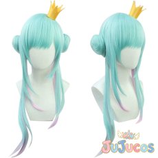 画像1: VTuber　潤羽るしあ　二周年記念　コスプレウィッグ　バーチャルYouTuber　コスプレ鬘　JUJUcosplay (1)