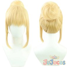 画像1: VTuber　ワトソン・アメリア　新衣装　コスプレウィッグ　バーチャルYouTuber　コスプレ鬘　JUJUcosplay (1)