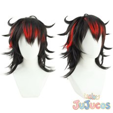 画像1: VTuber　Vox Akuma(ヴォックス・アクマ)　コスプレウィッグ　バーチャルYouTuber　コスプレ鬘　JUJUcosplay (1)