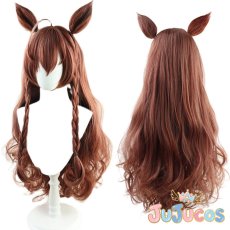 画像1: メジロブライト　コスプレウィッグ　ウマ娘プリティーダービー　コスプレ鬘　JUJUcosplay (1)
