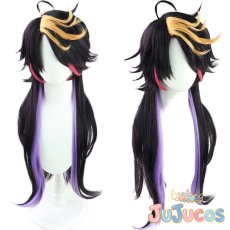 画像1: VTuber　Shu Yamino(闇ノシュウ)　コスプレウィッグ　バーチャルYouTuber　コスプレ鬘　JUJUcosplay (1)