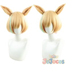 画像1: リトルココン　コスプレウィッグ　ウマ娘プリティーダービー　コスプレ鬘　JUJUcosplay (1)