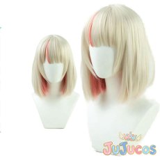 画像1: VTuber　魔界ノりりむ　新衣装　コスプレウィッグ　バーチャルYouTuber　コスプレ鬘　JUJUcosplay (1)