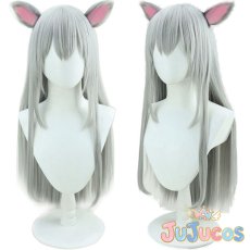 画像1: VTuber　甘城なつき　コスプレウィッグ　バーチャルYouTuber　コスプレ鬘　JUJUcosplay (1)