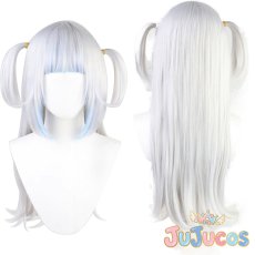 画像1: VTuber　ガウル・グラ　がうる・ぐら　初期2D　コスプレウィッグ　バーチャルYouTuber　コスプレ鬘　JUJUcosplay (1)