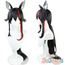 画像1: VTuber　大神ミオ　私服　コスプレウィッグ　バーチャルYouTuber　コスプレ鬘　JUJUcosplay (1)