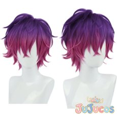 画像1: VTuber　Uki Violeta(浮奇ヴィオレタ)　コスプレウィッグ　バーチャルYouTuber　コスプレ鬘　JUJUcosplay (1)