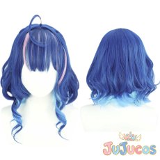 画像1: Vtuber　天宮こころ　新衣装　コスプレウィッグ　バーチャルYouTuber　コスプレ鬘　JUJUcosplay (1)