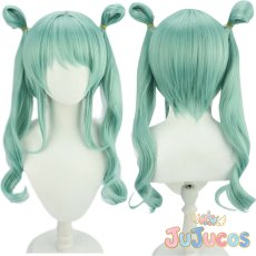 画像1: Vivid BAD SQUAD　初音ミク　コスプレウィッグ　プロジェクトセカイ カラフルステージ！ feat. 初音ミク　コスプレ鬘　JUJUcosplay (1)