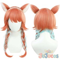 画像1: VTuber　小鳥遊キアラ　新衣装　コスプレウィッグ　バーチャルYouTuber　コスプレ鬘　JUJUcosplay (1)