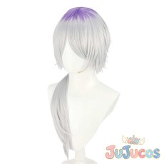 画像2: Vtuber　弦月藤士郎　コスプレウィッグ　バーチャルYouTuber　コスプレ鬘　JUJUcosplay (2)
