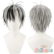 画像1: Vtuber　鈴木勝　コスプレウィッグ　バーチャルYouTuber　コスプレ鬘　JUJUcosplay (1)