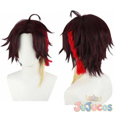 画像1: VTuber　三枝明那　新衣装　コスプレウィッグ　バーチャルYouTuber　コスプレ鬘　JUJUcosplay (1)