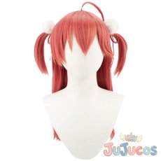 画像2: VTuber　さくらみこ　エリート巫女的戦闘服　ロングヘア　コスプレウィッグ　バーチャルYouTuber　コスプレ鬘　JUJUcosplay (2)