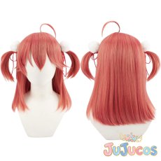 画像1: VTuber　さくらみこ　エリート巫女的戦闘服　コスプレウィッグ　バーチャルYouTuber　コスプレ鬘　JUJUcosplay (1)