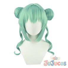 画像2: VTuber　フィナーナ・竜宮(Finana Ryugu)　和風ドレス　コスプレウィッグ　バーチャルYouTuber　コスプレ鬘　JUJUcosplay (2)