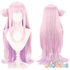 画像1: 聖園ミカ　コスプレウィッグ　ブルーアーカイブ　コスプレ鬘　JUJUcosplay (1)