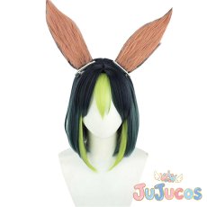 画像2: ティナリ(Tighnari)　コスプレウィッグ　原神(げんしん)　コスプレ鬘　JUJUcosplay (2)