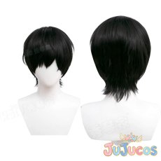 画像1: 吉田寛文　コスプレウィッグ　チェンソーマン　コスプレ鬘　JUJUcosplay (1)