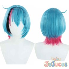 画像1: VTuber　金子鏡　コスプレウィッグ　バーチャルYouTuber　コスプレ鬘　JUJUcosplay (1)