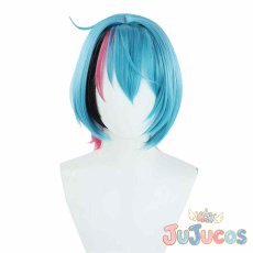 画像2: VTuber　金子鏡　コスプレウィッグ　バーチャルYouTuber　コスプレ鬘　JUJUcosplay (2)