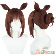 画像1: ファインモーション　コスプレウィッグ　ウマ娘プリティーダービー　コスプレ鬘　JUJUcosplay (1)