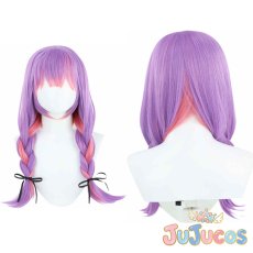 画像1: VTuber　常闇トワ　新衣装　コスプレウィッグ　バーチャルYouTuber　コスプレ鬘　JUJUcosplay (1)