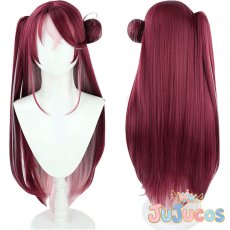 画像1: VTuber　宝鐘マリン　100万人記念衣装　コスプレウィッグ　バーチャルYouTuber　コスプレ鬘　JUJUcosplay (1)