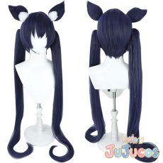 画像1: 黒見セリカ　コスプレウィッグ　ブルーアーカイブ　コスプレ鬘　JUJUcosplay (1)