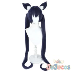 画像2: 黒見セリカ　コスプレウィッグ　ブルーアーカイブ　コスプレ鬘　JUJUcosplay (2)