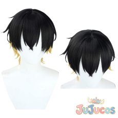 画像1: VTuber　夜十神封魔　コスプレウィッグ　バーチャルYouTuber　コスプレ鬘　JUJUcosplay (1)