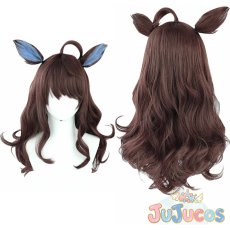 画像1: デアリングタクト　コスプレウィッグ　ウマ娘プリティーダービー　コスプレ鬘　JUJUcosplay (1)