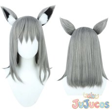 画像1: 砂狼シロコ　コスプレウィッグ　ブルーアーカイブ　コスプレ鬘　JUJUcosplay (1)