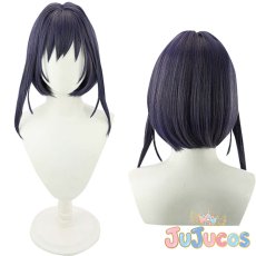 画像1: VTuber　Ouro Kronii(オーロ・クロニー)　コスプレウィッグ　バーチャルYouTuber　コスプレ鬘　JUJUcosplay (1)