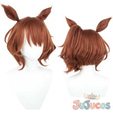 画像1: アストンマーチャン　コスプレウィッグ　ウマ娘プリティーダービー　コスプレ鬘　JUJUcosplay (1)