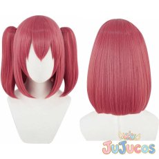 画像1: Aqours　黒澤ルビィ　コスプレウィッグ　ラブライブ! サンシャイン!!　コスプレ鬘　JUJUcosplay (1)