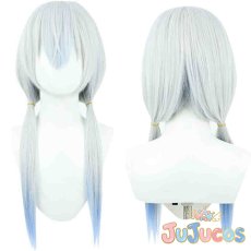 画像1: VTuber　葉加瀬冬雪　初期衣装　コスプレウィッグ　バーチャルYouTuber　コスプレ鬘　JUJUcosplay (1)