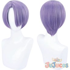 画像1: Vtuber　弦月藤士郎　通常　コスプレウィッグ　バーチャルYouTuber　コスプレ鬘　JUJUcosplay (1)