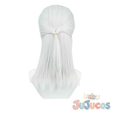 画像3: Vtuber　弦月藤士郎　白制服　コスプレウィッグ　バーチャルYouTuber　コスプレ鬘　JUJUcosplay (3)