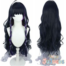 画像1: Vtuber　Meloco Kyoran(狂蘭 メロコ)　コスプレウィッグ　バーチャルYouTuber　コスプレ鬘　JUJUcosplay (1)