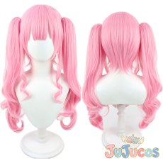 画像1: VTuber　森美声　ツイテール　コスプレウィッグ　バーチャルYouTuber　コスプレ鬘　JUJUcosplay (1)