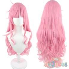 画像1: VTuber　森美声　ロングカール　コスプレウィッグ　バーチャルYouTuber　コスプレ鬘　JUJUcosplay (1)