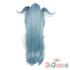 画像3: VTuber　Elira Pendora(エリーラ ペンドラ)　ポニーテール　コスプレウィッグ　バーチャルYouTuber　コスプレ鬘　JUJUcosplay (3)