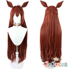 画像1: ダイワスカーレット(クリスマス)　コスプレウィッグ　ウマ娘プリティーダービー　コスプレ鬘　JUJUcosplay (1)