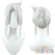 画像1: ジェット（Jett）　コスプレウィッグ　ヴァロラント（VALORANT）　コスプレ鬘　JUJUcosplay (1)