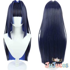 画像1: VTuber　Ouro Kronii(オーロ・クロニー)　私服衣装　コスプレウィッグ　バーチャルYouTuber　コスプレ鬘　JUJUcosplay (1)