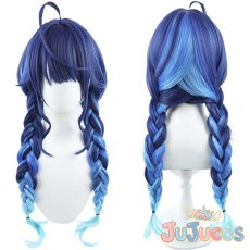 画像1: Vtuber　天宮こころ　クリスマス衣装　ツインテール三つ編み　コスプレウィッグ　バーチャルYouTuber　コスプレ鬘　JUJUcosplay (1)